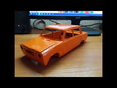 Видео: Модели из бумаги 6  Процесс сборки ВАЗ 2101 'Копейка'