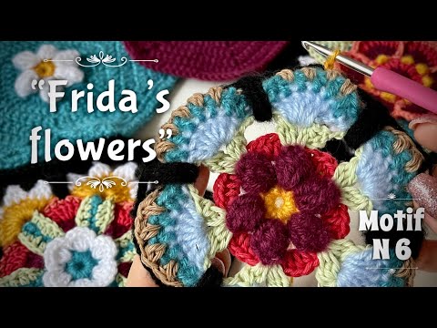 Видео: ВЯЖЕМ ЛЕГЕНДАРНЫЙ ПЛЕД КРЮЧКОМ «ЦВЕТЫ ФРИДЫ» МОТИВ 6🌻 HOW TO CROCHET “FRIDA’S FLOWERS” BLANKET