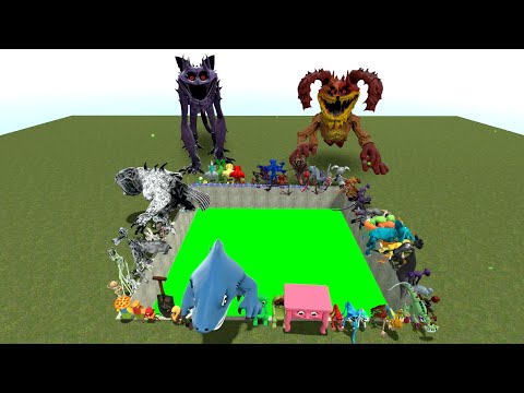 Видео: Спартанец пинает всю новую Поппи Playtime Family против Гартена Банбана, Зухозиса Хагги в Garry's...