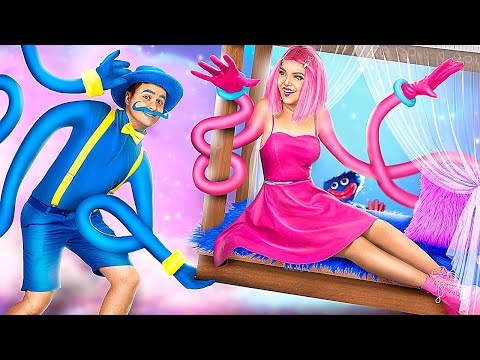 Видео: Mommy Long Legs и Хаги Ваги построили секретные комнаты под кроватью