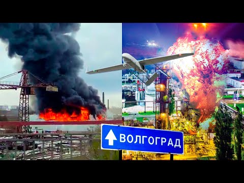 Видео: "Всё, огонь взялся!" Волгоград: Коробковский ГПЗ конкретно горит! Новосибирск: Пожар поглотил завод!