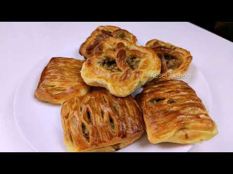 Видео: Пирожки из жульен, курица с грибами в духовке.Казакша рецепт.