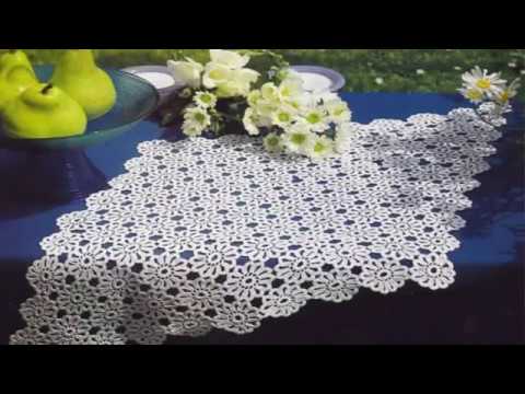 Видео: САЛФЕТКА КРЮЧКОМ ИЗ МОТИВОВ - РОМАШЕК РОМБОВИДНОЙ ФОРМЫ
