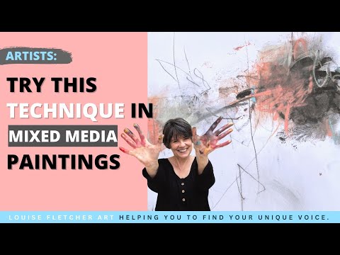 Видео: Попробуйте эту технику в смешанной технике.