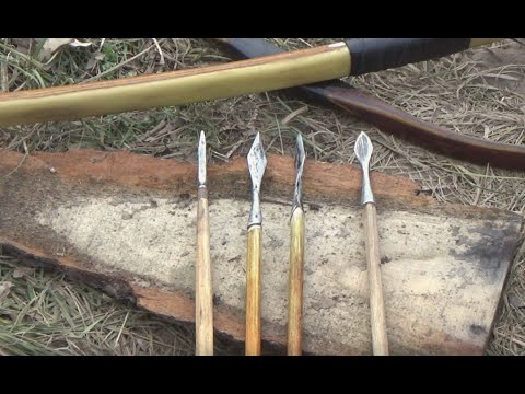 Видео: Стрельба тяжелыми стрелами из длинного лука