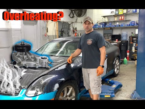 Видео: Как заменить водяной насос? Nissan Skyline, 350Z, G35. Infinity G35 2004 года.