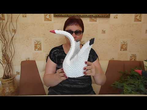 Видео: ОЧАРОВАТЕЛЬНЫЙ ЛЕБЕДЬ из модулей. Искусство Оригами..