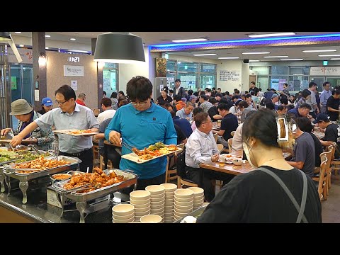 Видео: всего$7, все, что вы можете съесть! Удивительный корейский шведский стол с курицей и разливным пивом