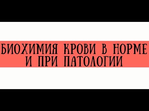 Видео: Биохимический анализ крови в норме и при патологии - meduniver.com