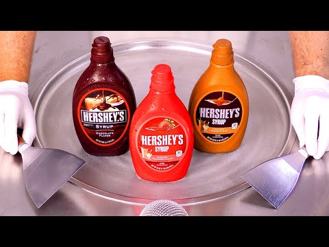 Видео: АСМР | Как приготовить роллы с мороженым с сиропом Hershey's | Сытно и вкусно (без разговоров)