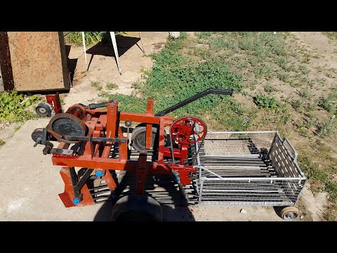 Видео: Велопривод для самодельной грохотной копалки к мотоблоку Нева МБ-2