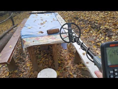Видео: Первый опыт с профессиональным металлоискателем. Снова в парке Феофания спустя 3 года.