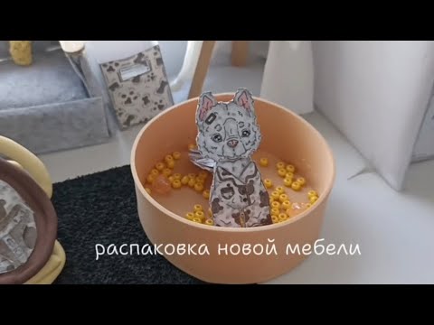 Видео: 🧸распаковка новой мебели в домик, бумажных собак. 🤎🍂