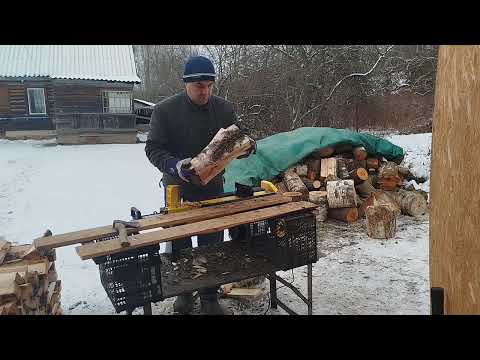 Видео: Дровокол HUTER. Колем дровишки.Log spliter.