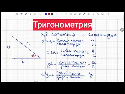 Видео: Тригонометрия теориясы. 1-сабақ