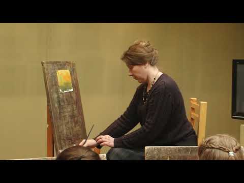 Видео: Учебный процесс. Зимний пейзаж.