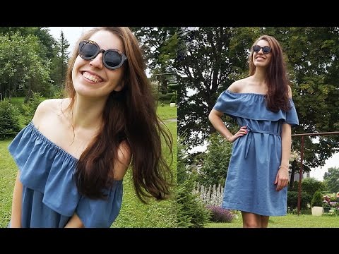 Видео: Сшить за час: ПЛАТЬЕ С ОТКРЫТЫМИ ПЛЕЧАМИ // Off The Shoulder Dress