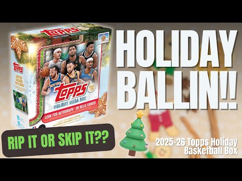 Видео: Праздничная баскетбольная коробка Topps 2025-26!! 🎁 Стоит ли её брать или пропускать? 🏀🔥