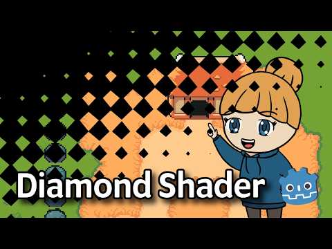 Видео: Как создать шейдер перехода «Ромбовидная тень» в Godot | урок