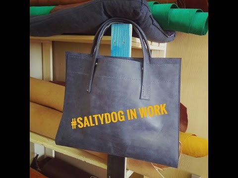 Видео: Кожаная сумка с подкладкой и окантовкой. 2 Часть. Leather bag hand made