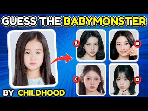 Видео: Сможете ли вы угадать участников BABYMONSTER по детским фотографиям? ❤️🖤 | Викторина по K-Pop 2025