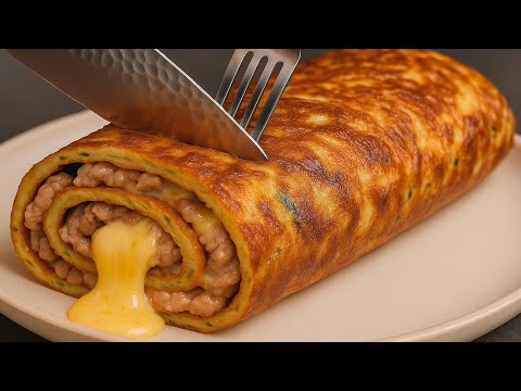 Видео: Вы будете удивлены, как вкусно сочетаются цукини и фарш в рулете!🔥