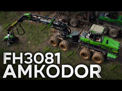 Видео: Первый обзор Amkodor FH3081 #лесозаготовка #харвестер #форвардер #logging