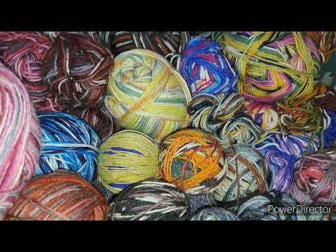 Видео: Неделя стартов "Зимняя сказка". День 4. Плед из носочной пряжи.  Пора собирать остатки пряжи