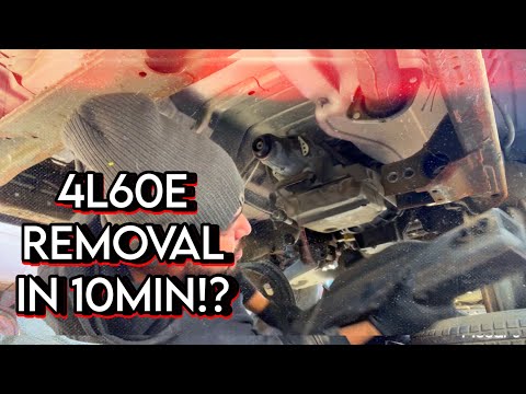 Видео: Снятие трансмиссии Chevy Silverado 2WD 4L60E 2005 года (находка на свалке)