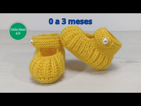 Видео: Вязание пинеток для малышей (от 0 до 3 месяцев) – Легко и быстро шаг за шагом.