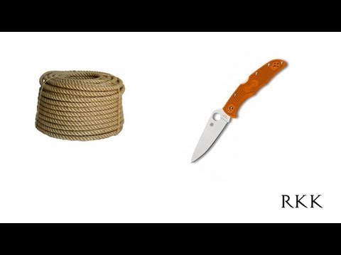 Видео: Архив. Рез каната #67. Spyderco Endura. VG10 ver2