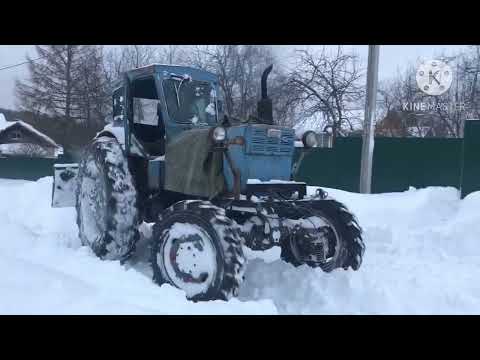 Видео: Борьба со снегом! Т-40 снова в деле