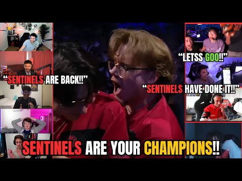 Видео: Реакция профессионалов и стримеров VALORANT на победу Sentinels на MASTERS MADRID!!!