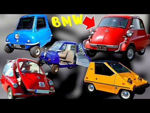 Видео: 20 смешных, забавных автомобилей прошлого века. Мини авто 60х, 70х и 80х производимых конвейерно
