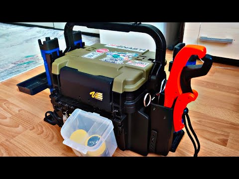 Видео: Мой форелеый ящик Meiho 7055N! Оригинальные аксессуары из Японии!