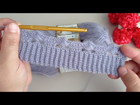 Видео: Sadece 2 sıra! çok basit model Tığ işi yelek etol şal modeli✔️ Crochet stitch Стежок крючком