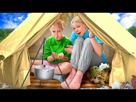 Видео: ВЫГНАЛИ ИЗ ДОМА на 24 Часа Челлендж! Амелька оказалась на улице!