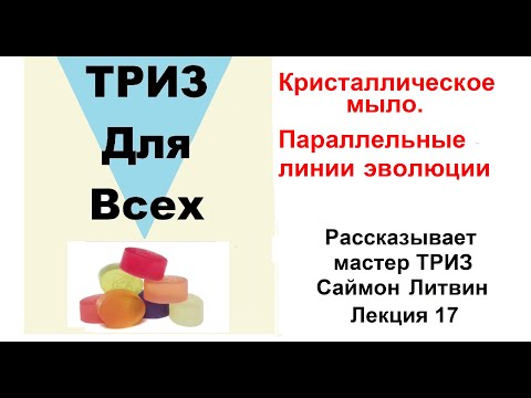 Видео: Кристаллическое мыло. Параллельные линии эволюции.Лекция 17.Рассказывает мастер ТРИЗ Саймон Литвин.