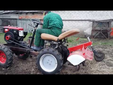 Видео: Минитрактор из дизельного мотоблока "Спец" 8л.с. №5
