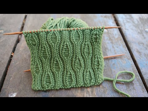 Видео: Узор на резинке 2 на 2 спицами 🥝 Rib pattern
