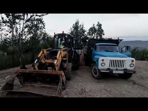 Видео: Газ 53.Самосвал! Грузим песок.