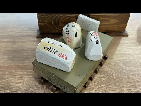 Видео: Заточка опасной бритвы: на синтетическом и природном камне! 💈🔥