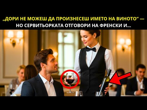 Видео: „ДОРИ НЕ МОЖЕШ ДА ПРОИЗНЕСЕШ ИМЕТО НА ВИНОТО“ — КАЗА МИЛИОНЕРЪТ... А СЕРВИТЬОРКАТА ГО ЗАТАПИ НА