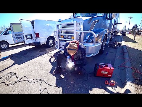Видео: Дальнобой США.. Установка дизельного генератора Dynasys APU..Работа дальнобойщиком в Divine Trans..
