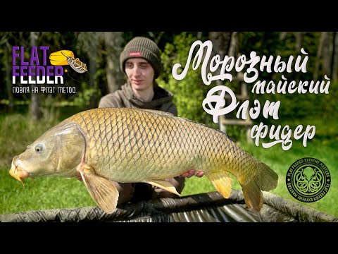 Видео: Морозный майский флэт фидер. Ловля карпа весной