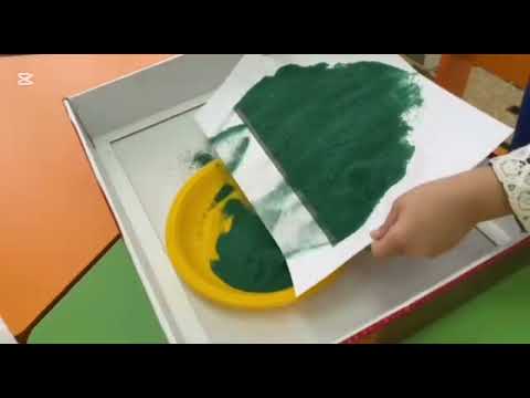 Видео: Құммен сурет салу. Тостаған. Дәстүрден тыс сурет салу.