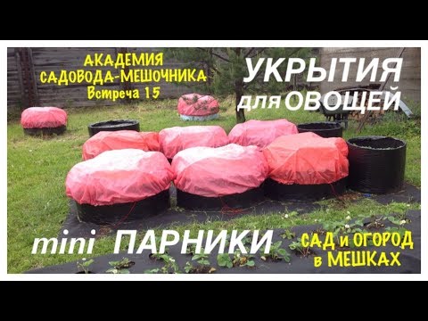 Видео: Мини ПАРНИКИ и УКРЫТИЯ. Академия САДОВОДА-МЕШОЧНИКА. Встреча 15.  Mini GREENHOUSES and SHELTERS.