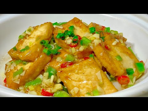 Видео: Тофу с редисом очень вкусный. Тофу хрустящий снаружи и нежный внутри.