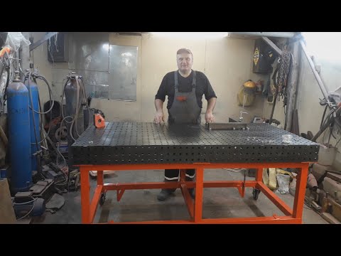 Видео: Сварочный стол. Изготовление основания. (часть 2).