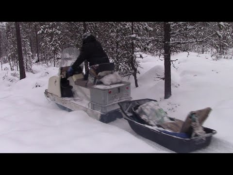Видео: На буране по лесу, почти без снега к балагану продолжение